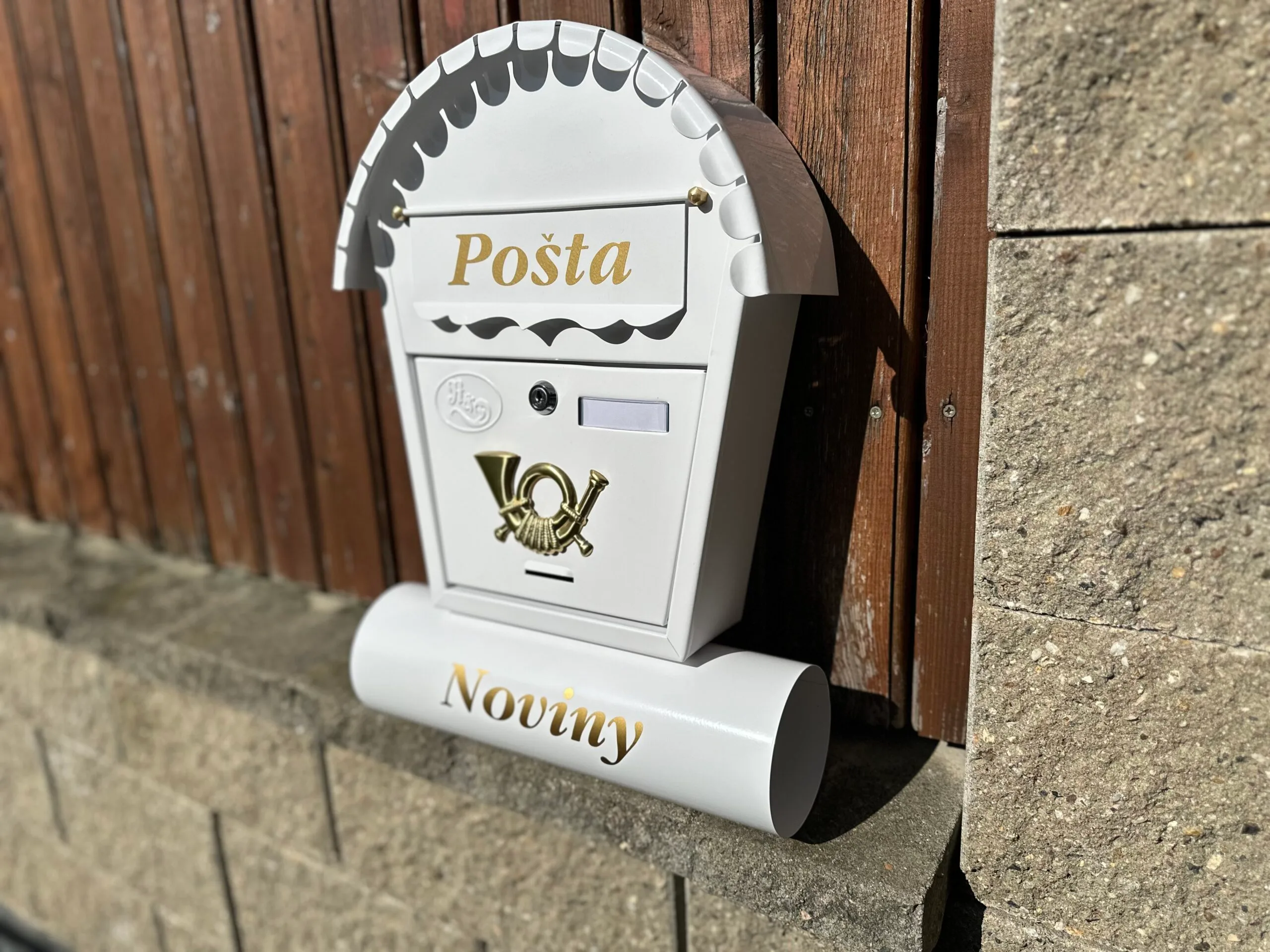 Poštovní schránka Bílá T2