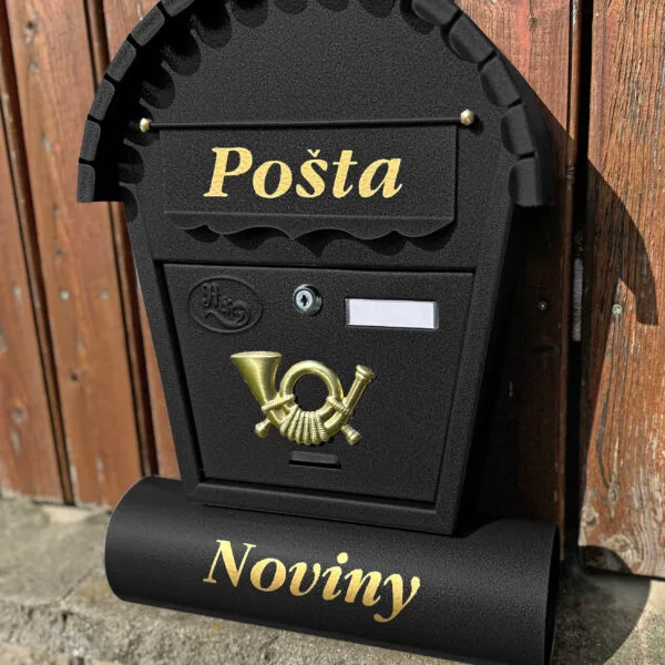 Poštovní schránka Černá T2