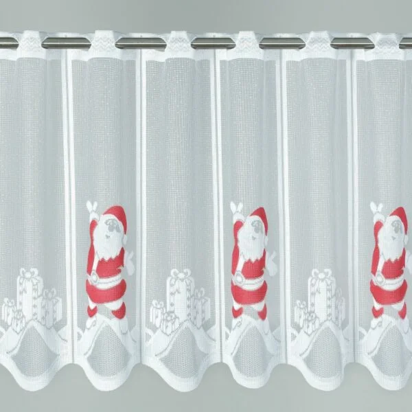 Vánoční záclona Santa 50x140
