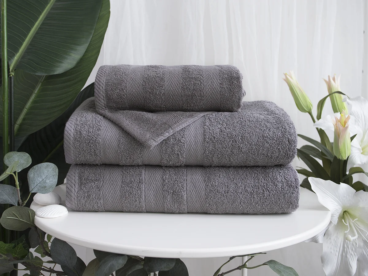 froté ručník tmavě šedý
