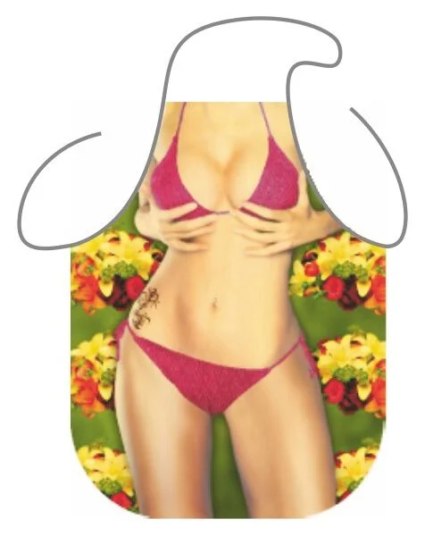 veselá zástěra v plavkách
