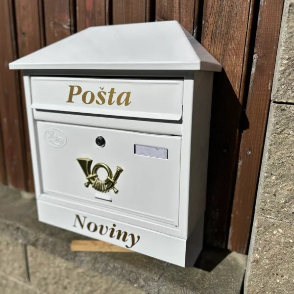 Poštovní schránka bílá T9.