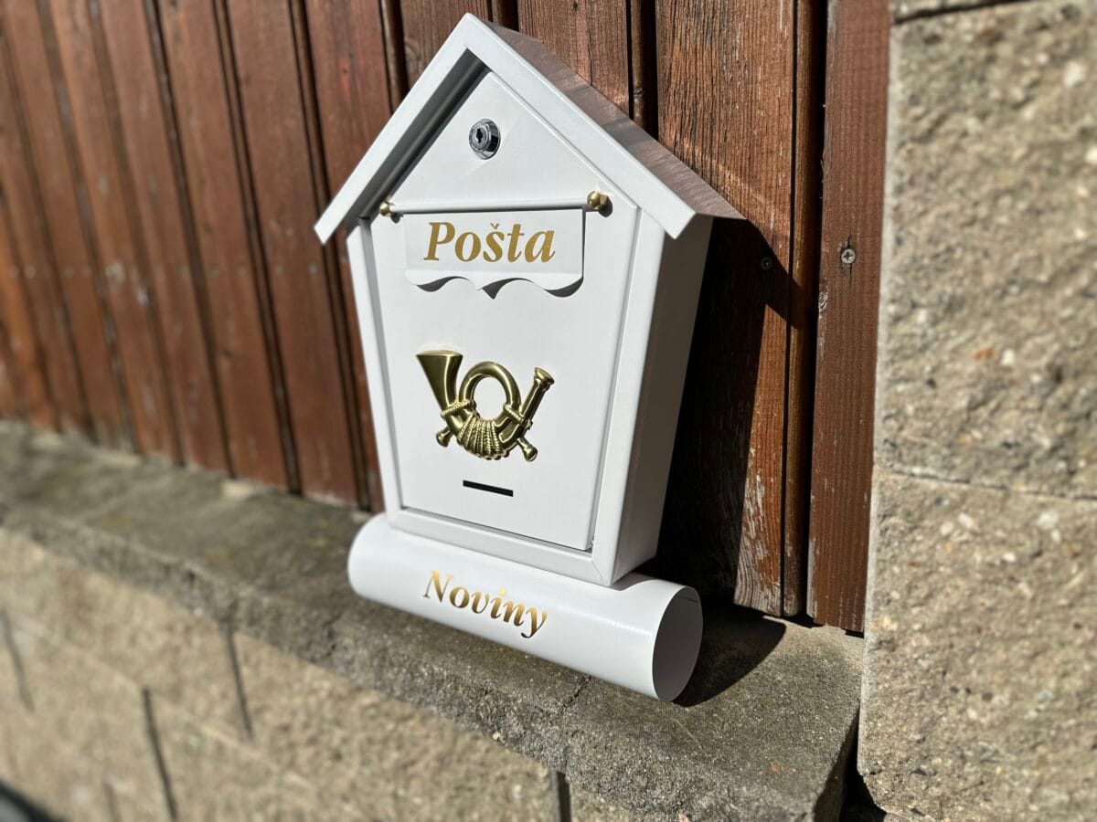Poštovní schránka Bílá T6