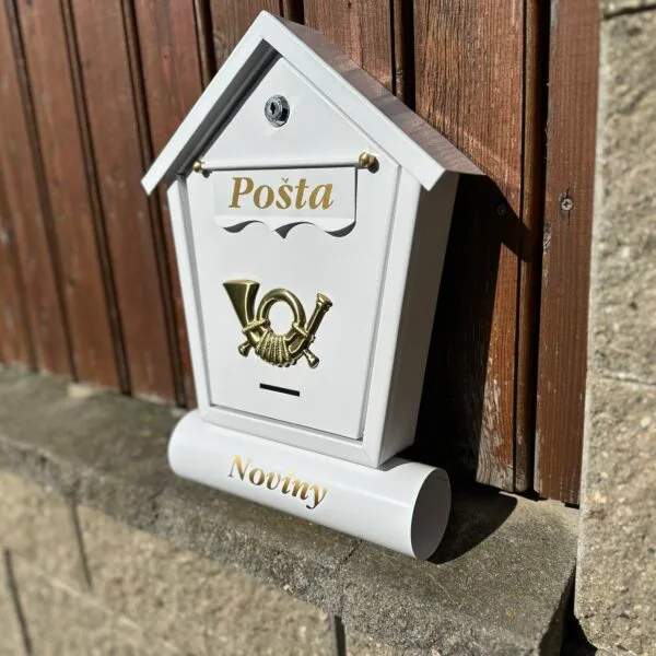 Poštovní schránka Bílá T6