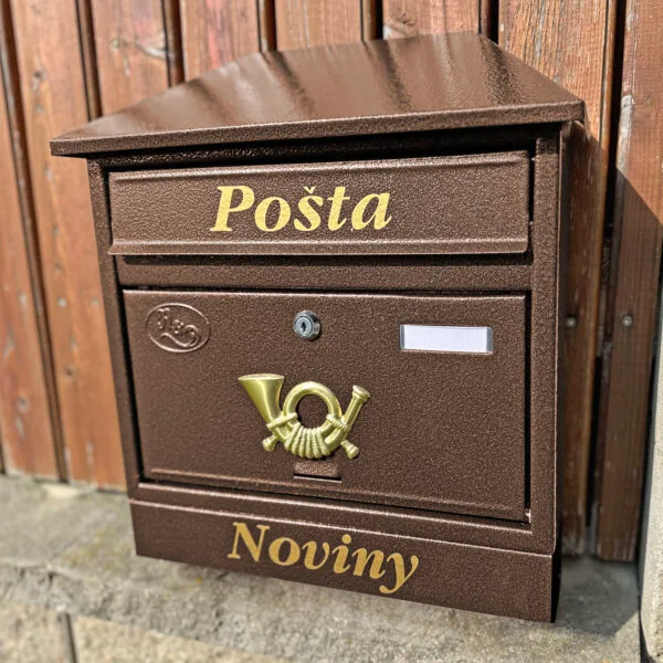 Poštovní schránka hnědá T9