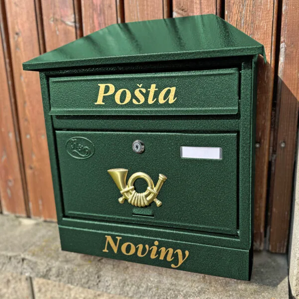 Poštovní schránka zelená T9