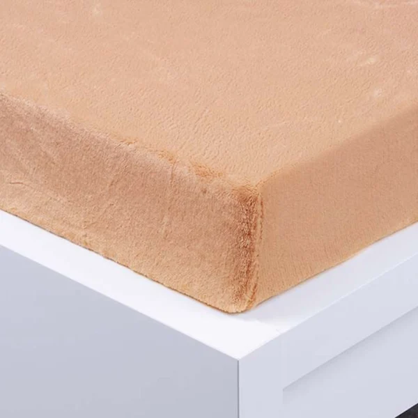 Mikroplyšové prostěradlo- Béžová