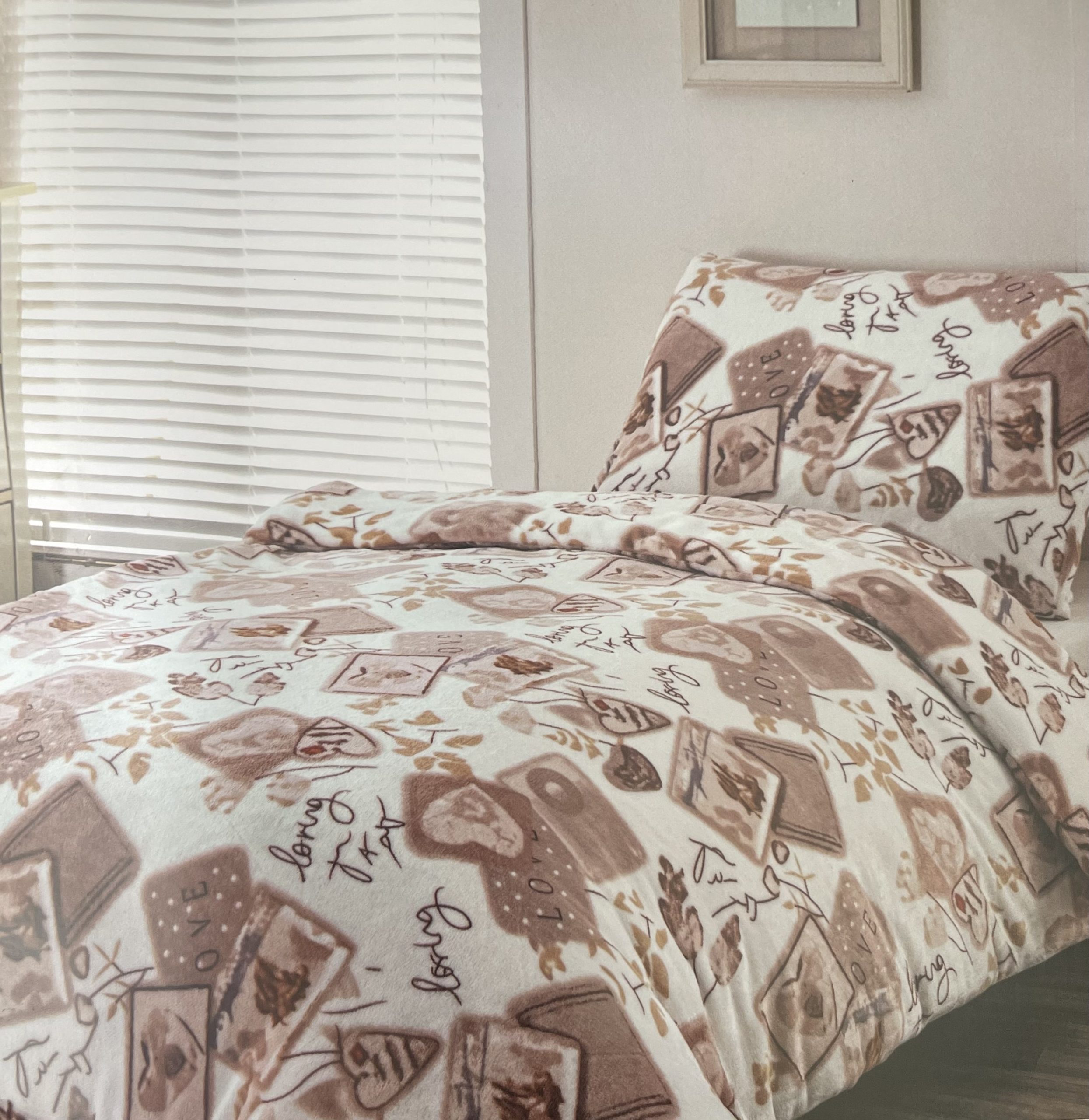 mikroplyšové povlečení sladký domov