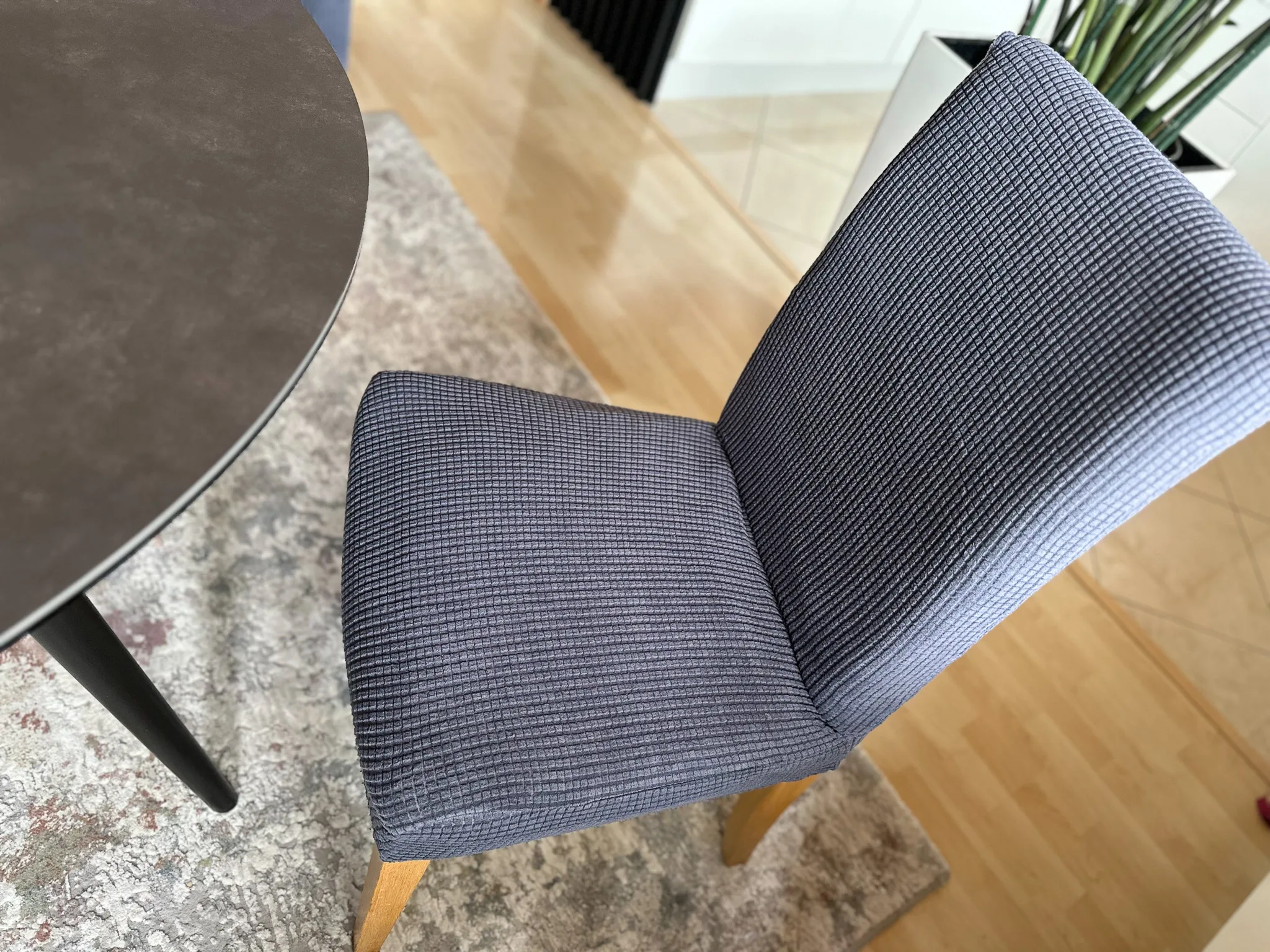 Nepropustné potahy na židle - Tmavě šedá 6