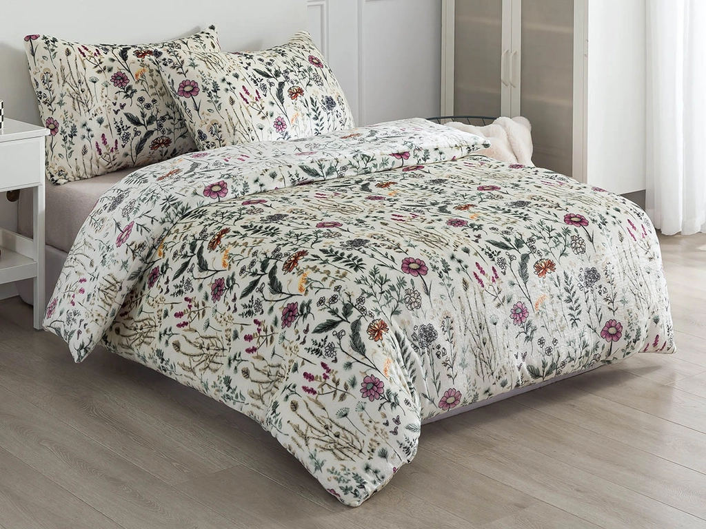 Mikroplyšové povlečení - Botanika 140x200