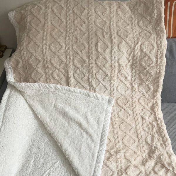 Beránková deka 150x200 cm Béžová