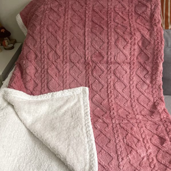 Beránková deka 150x200 cm Starorůžová