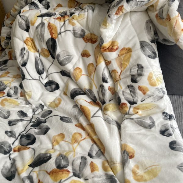 Prošívaná mikroplyšová deka autumn