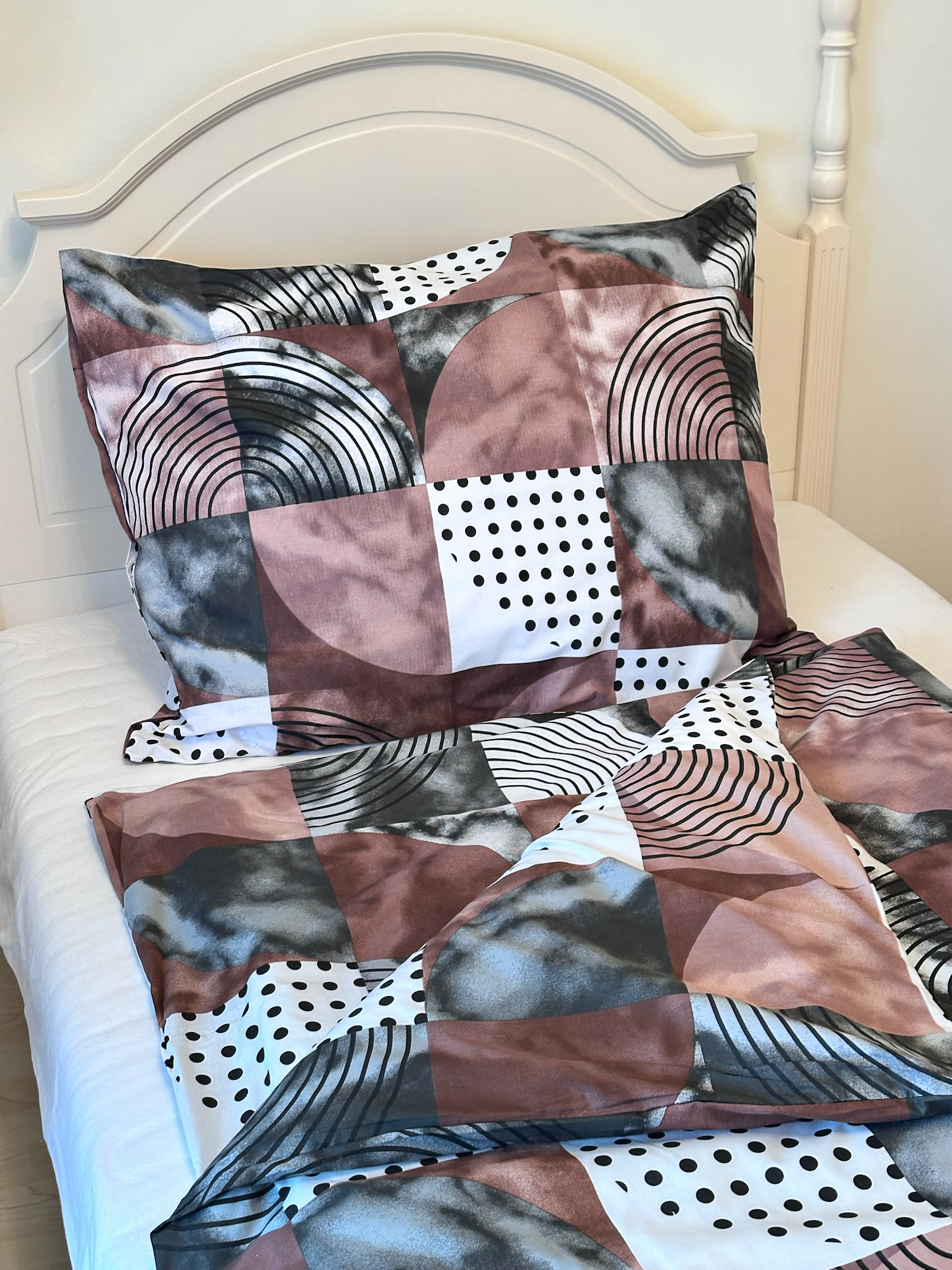 100 % Bavlněné povlečení Mramor Pink