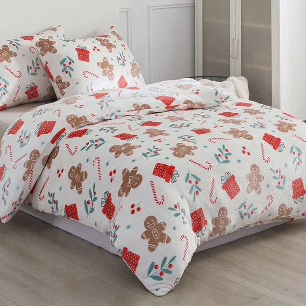 Mikroplyšové povlečení - Perníčky 140x200